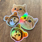 Couple Holographic Stickers
