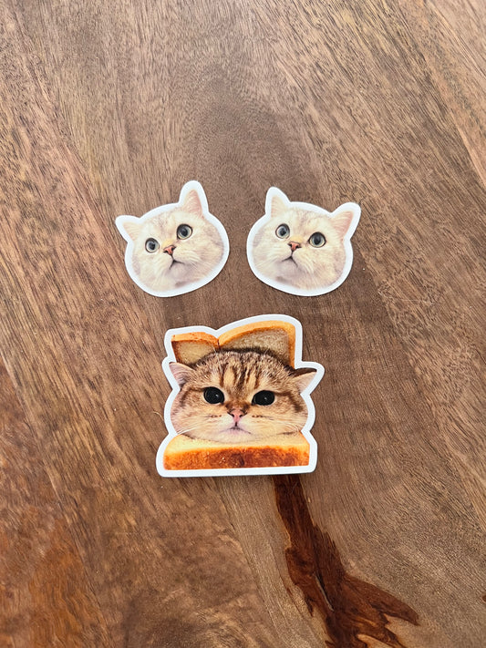 Couple Combo: 2 Mini Ollie + 1 Papaya Bread Stickers