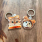 Couple Papaya + Ollie Keychains