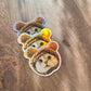 Couple Holographic Stickers