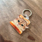 Couple Papaya + Ollie Keychains